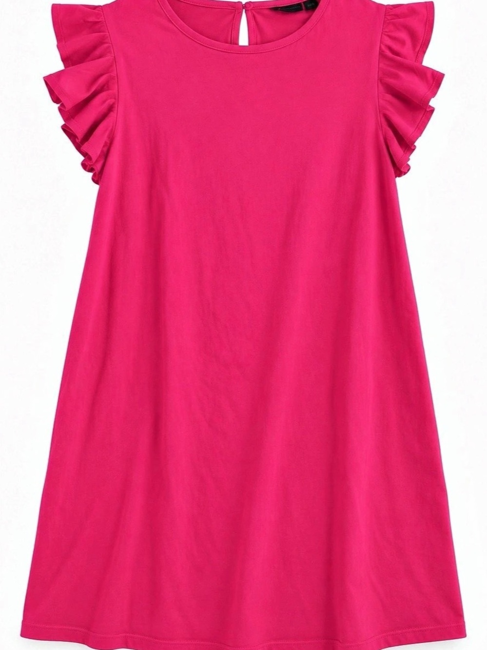 CeCe Ruffle Sleeve Shift Dress Pink